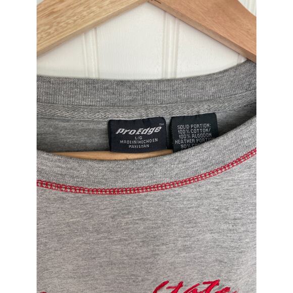 Vintage Iowa State Long Sleeve Shirt Men's Large, Gray Embroidered Logo, 90's - Picture 3 of 4